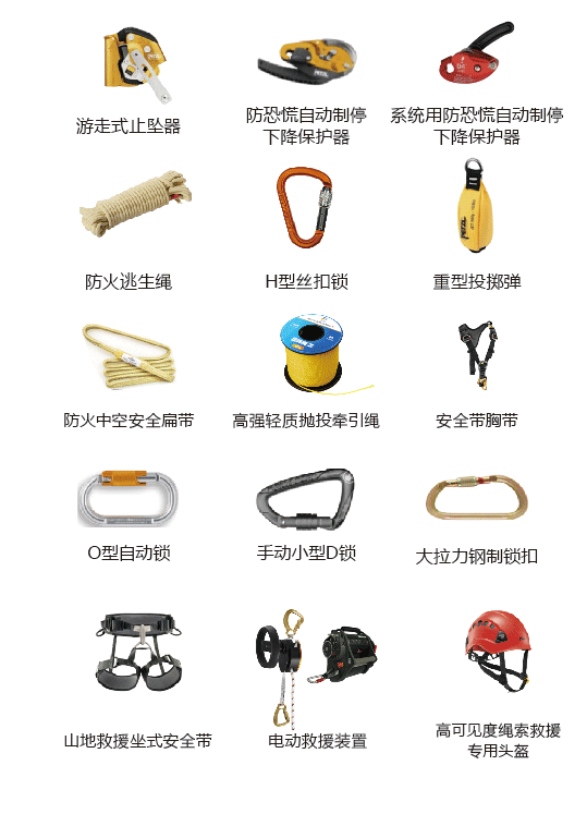 消防山岳繩索救援裝備方案
